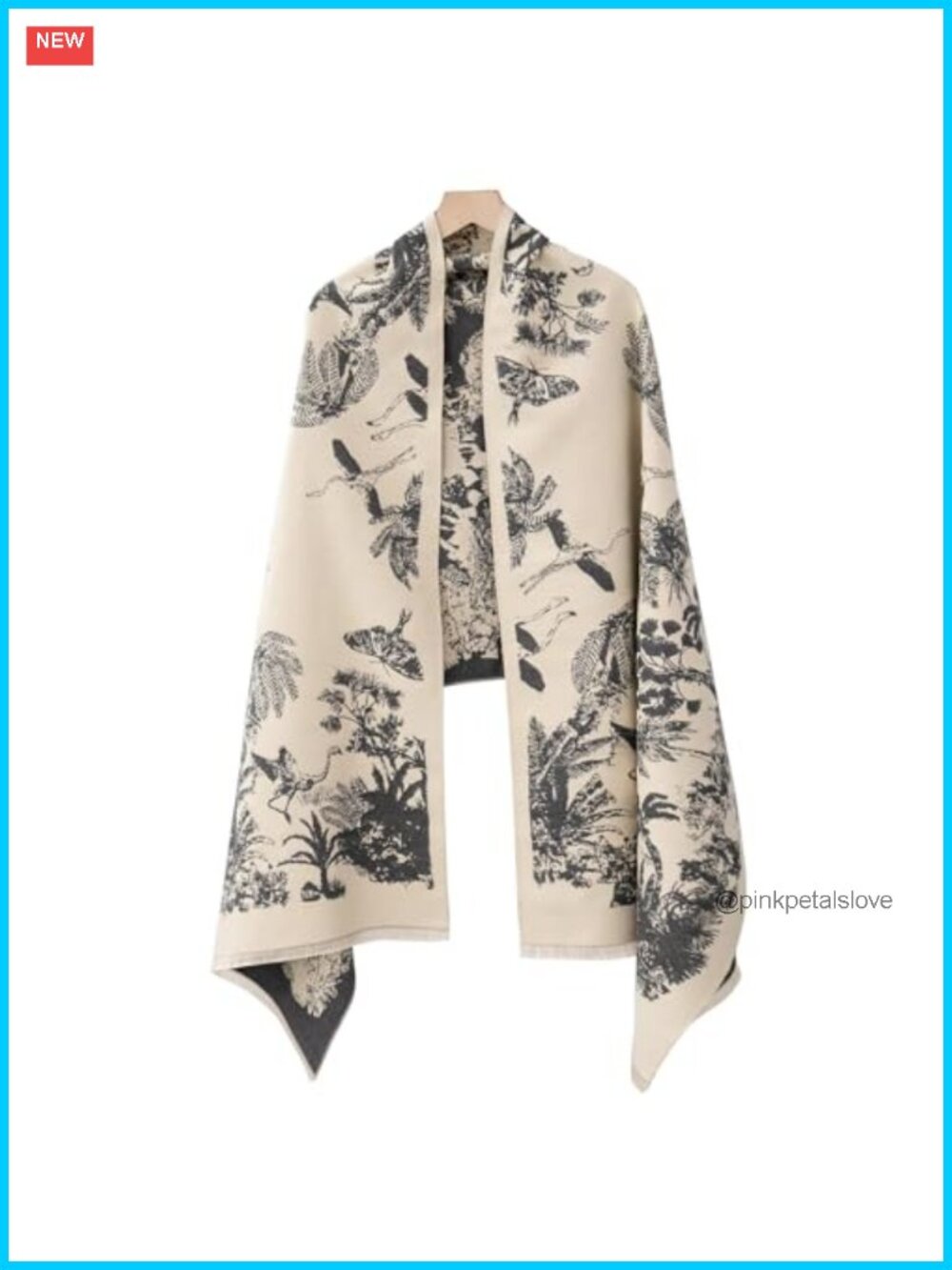 Reversible Pashmina Shawl Wrap Women Oversized Blanket Scarf